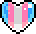 crystal heart trans